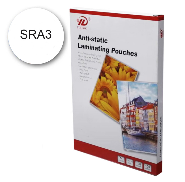 Плівка для ламінування SRA3 (326x456) 125мкм, YULONG Anti-static (000013586)